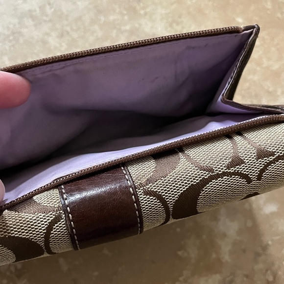 Vintage Coach Long Wallet With Checkbook Cover - Picture 3 of 10